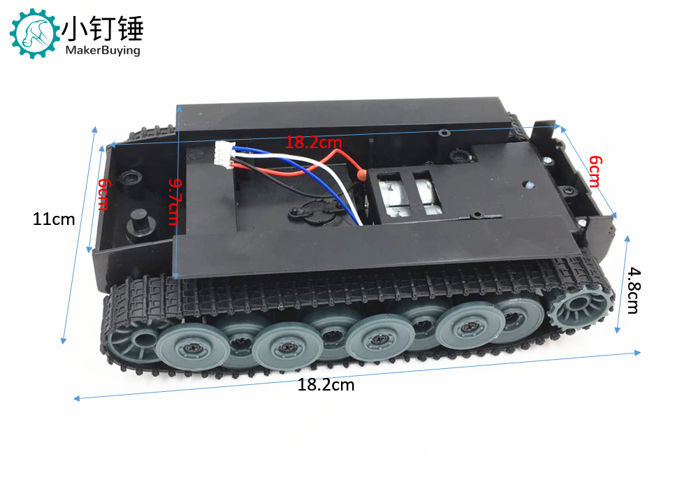 SN900 德国虎式坦克底盘 1:32 机器人 底盘 arduino