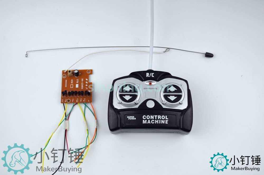 5五通道遥控电路板+遥控器 模块 拼装 DIY 27Mhz  SNRM1