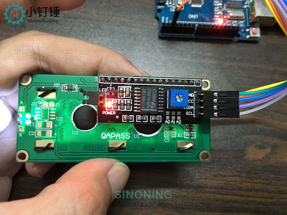 IIC LCD1602接线方法