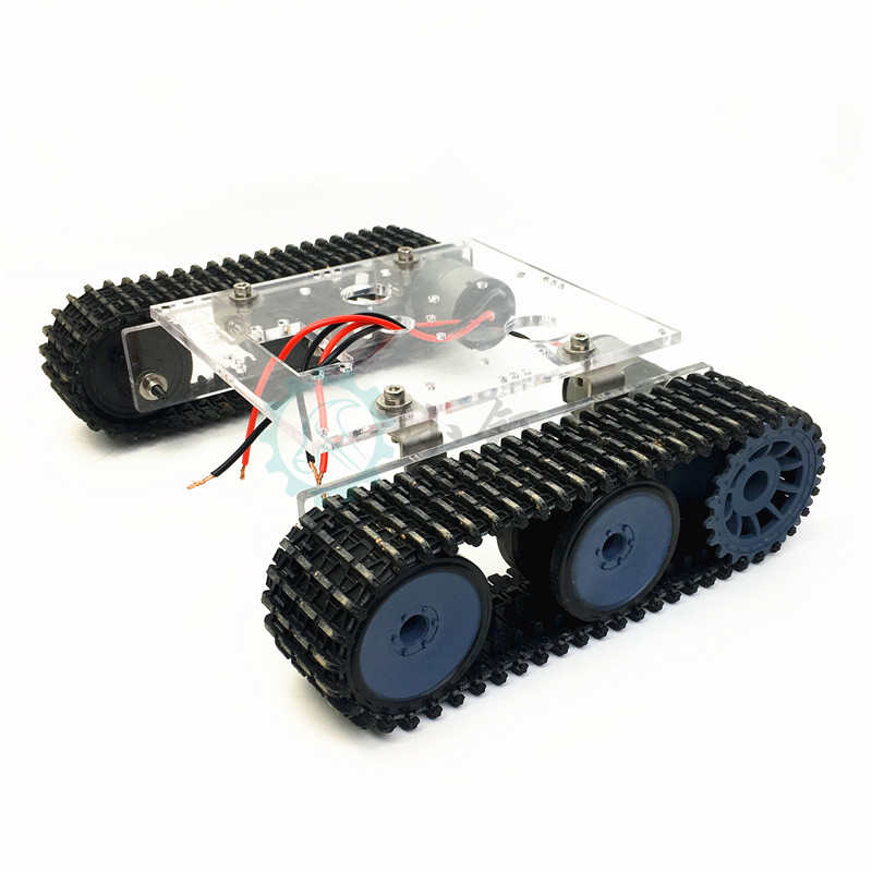 SN7300 亚克力坦克机器人底盘 DC9-12V 履带车底盘DIY arduino 拼装套件 火星系列