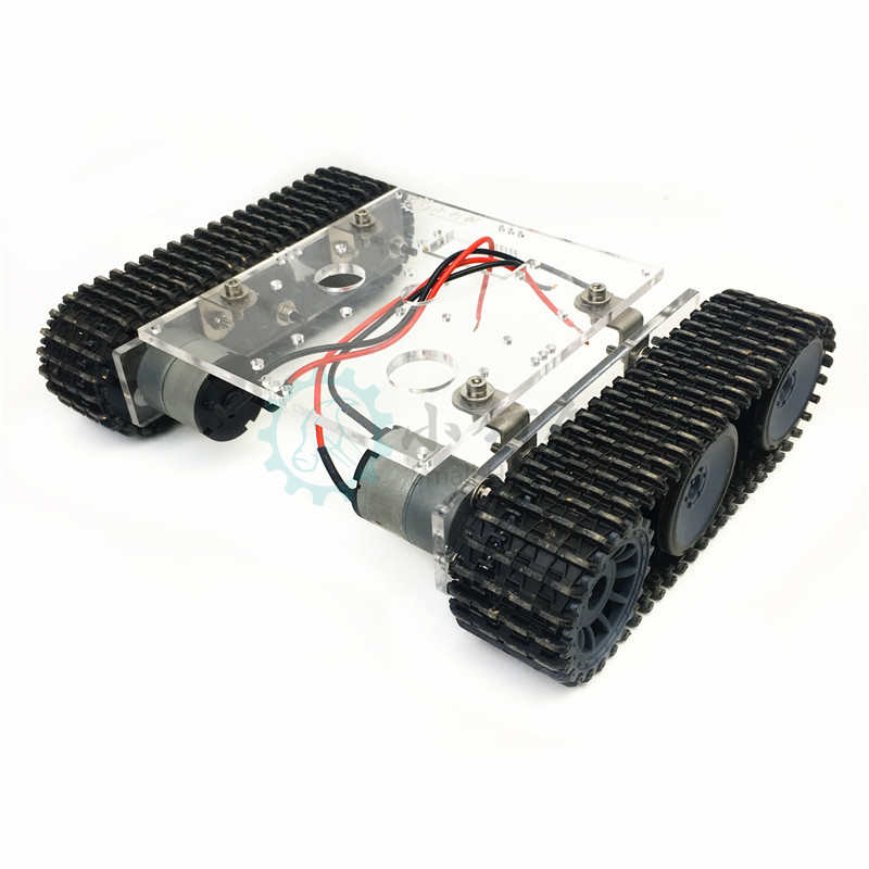 SN7300 亚克力坦克机器人底盘 DC9-12V 履带车底盘DIY arduino 拼装套件 火星系列