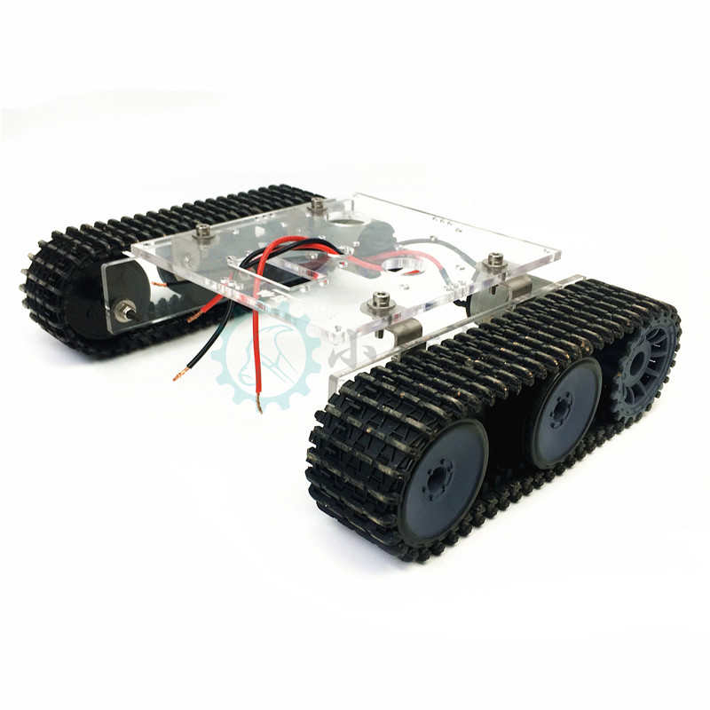 SN7300 亚克力坦克机器人底盘 DC9-12V 履带车底盘DIY arduino 拼装套件 火星系列