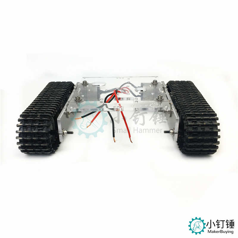 SN7300 亚克力坦克机器人底盘 DC9-12V 履带车底盘DIY arduino 拼装套件 火星系列