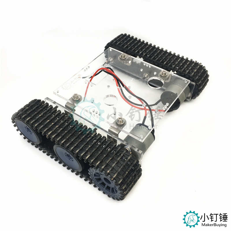 SN7300 亚克力坦克机器人底盘 DC9-12V 履带车底盘DIY arduino 拼装套件 火星系列