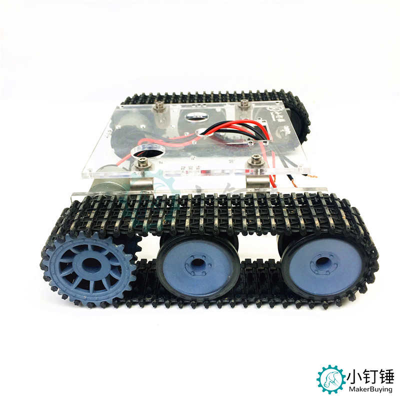 SN7300 亚克力坦克机器人底盘 DC9-12V 履带车底盘DIY arduino 拼装套件 火星系列