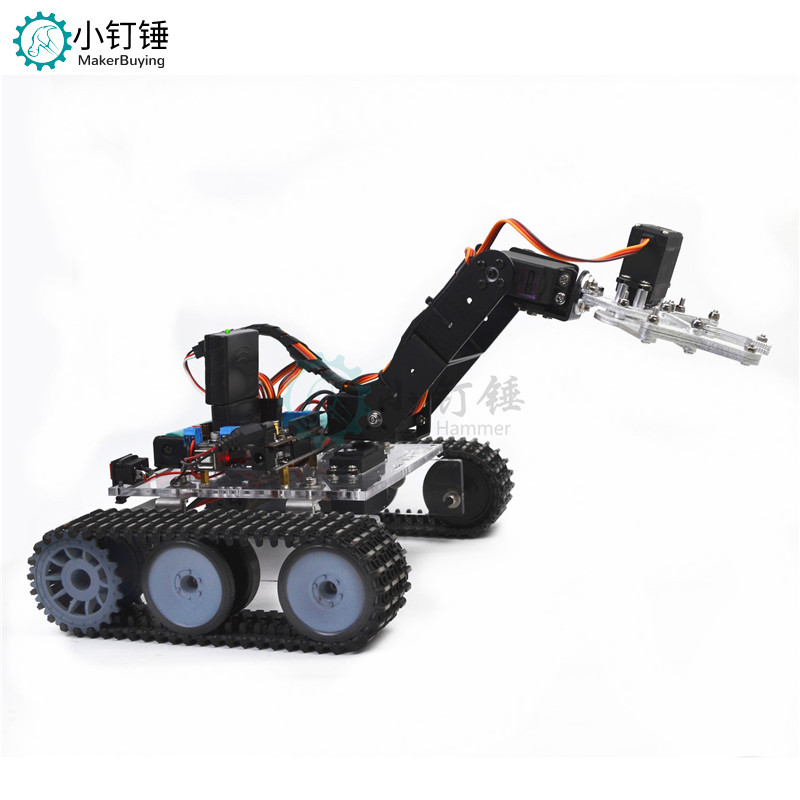 遥控机器人arduino亚克力坦克机械臂 DIY 智能拼装套件
