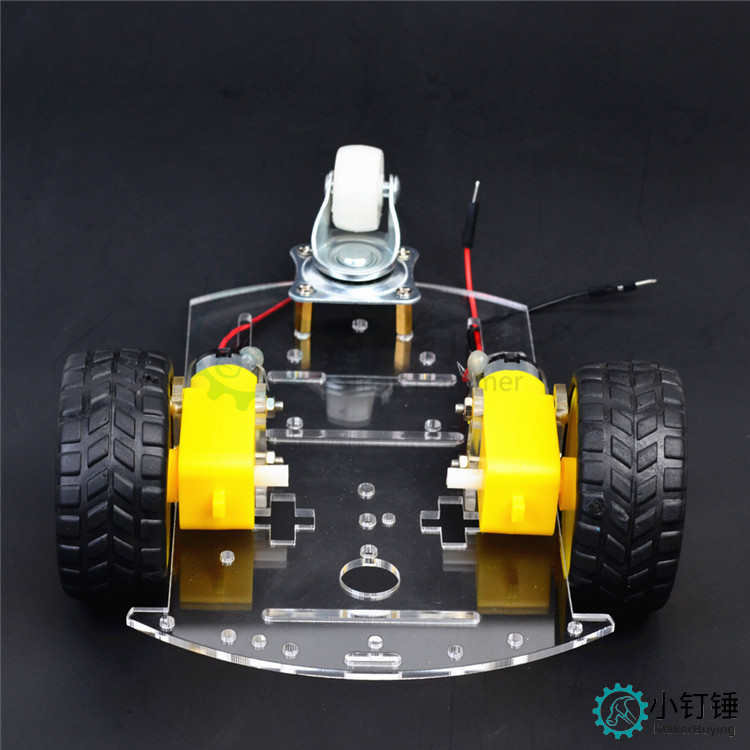 0031 三轮智能小车底盘SNC250  亚克力 万向轮 遥控小车 机器人底盘 arduino