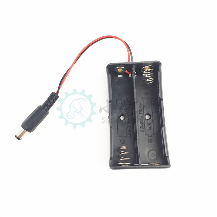 BB1 Arduino UNO 供电接口 18650电池盒 2节电池盒18650电池盒带线DC