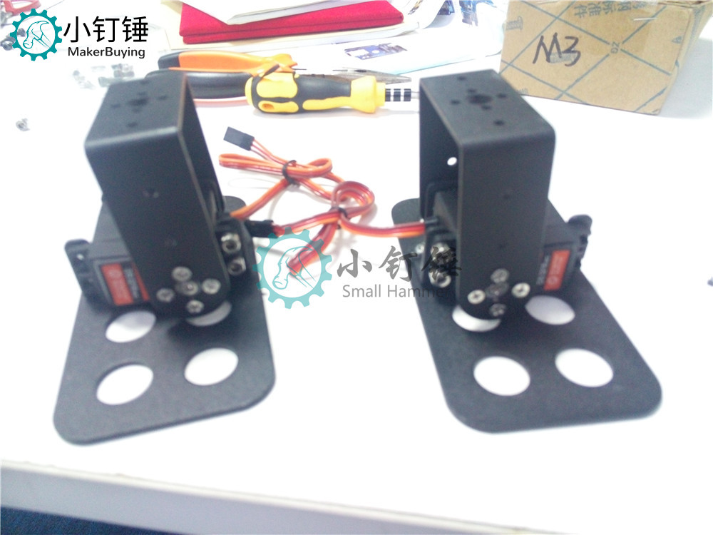 SNAM3100 8自由度 人形机器人不带舵机安装教程