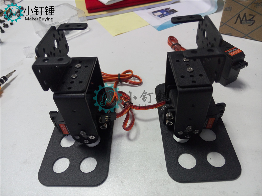 SNAM3100 8自由度 人形机器人不带舵机安装教程