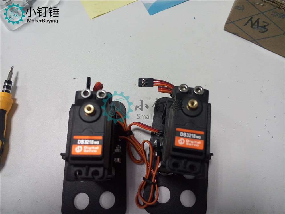 SNAM3100 8自由度 人形机器人不带舵机安装教程