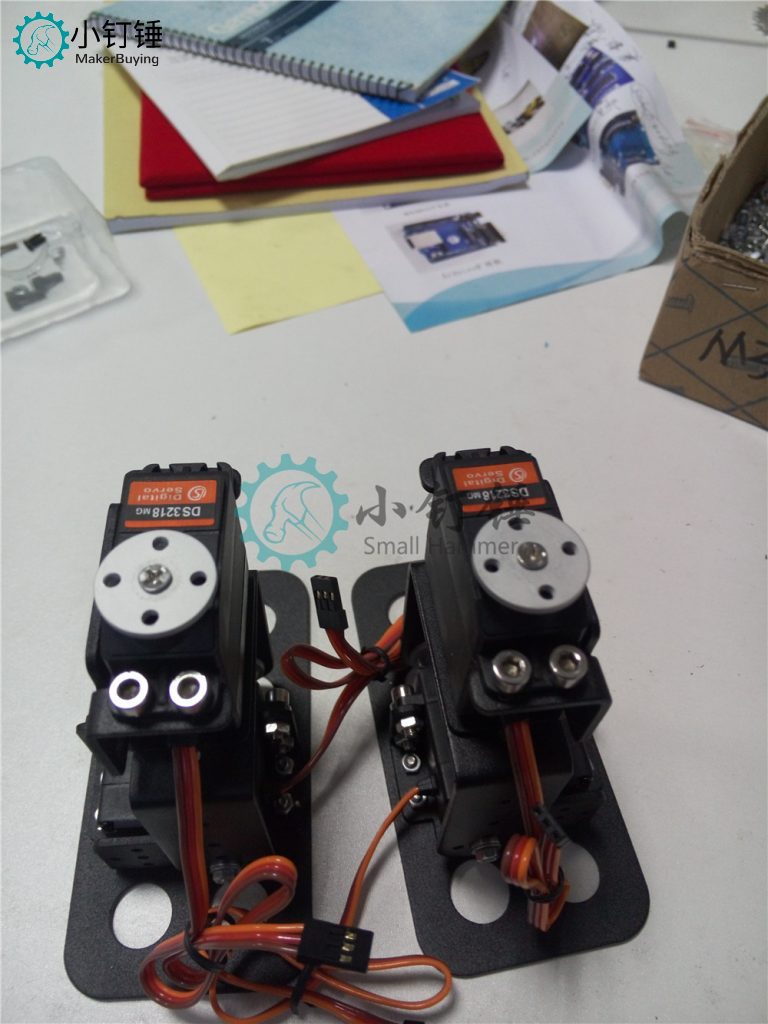 SNAM3100 8自由度 人形机器人不带舵机安装教程