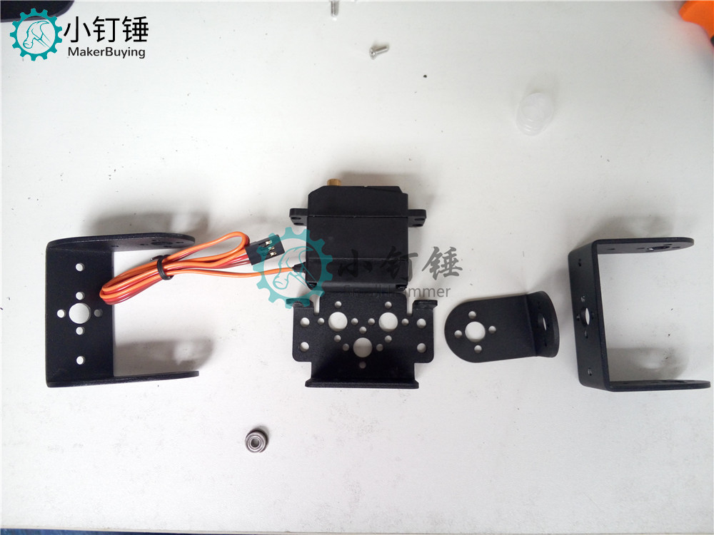 SNAM3100 8自由度 人形机器人不带舵机安装教程