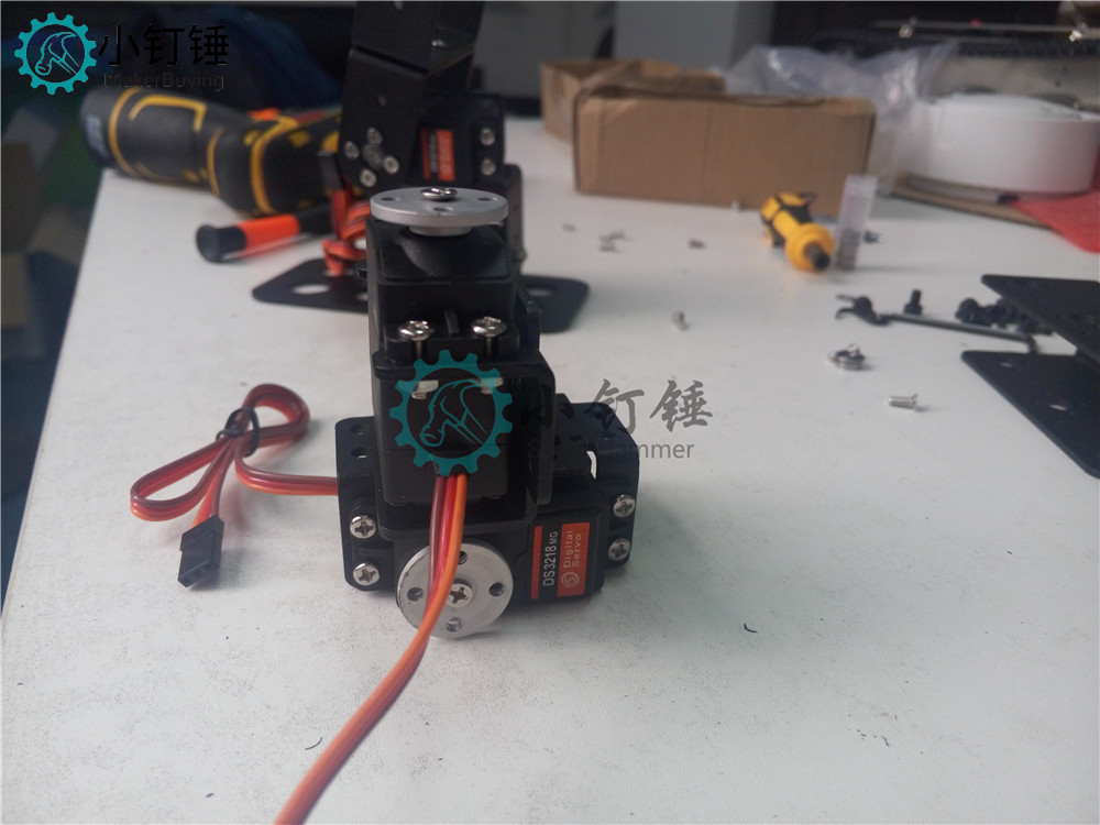 SNAM3100 8自由度 人形机器人不带舵机安装教程