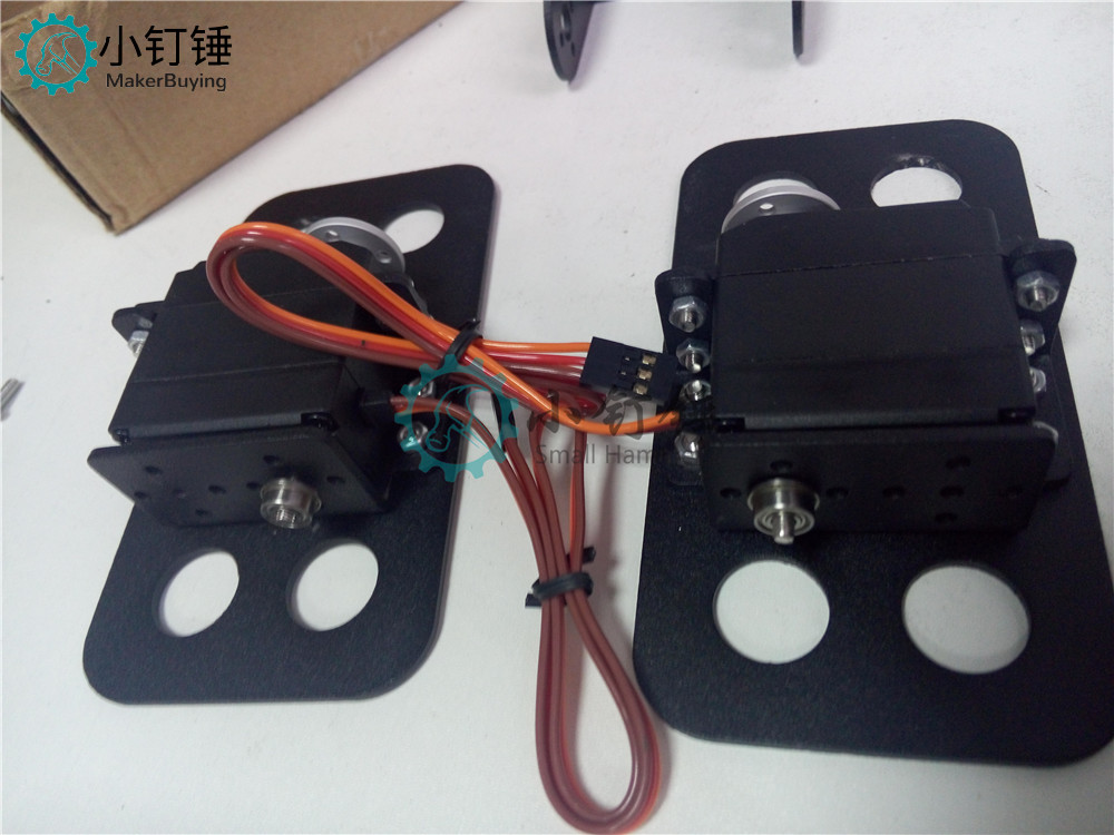 SNAM3100 8自由度 人形机器人不带舵机安装教程