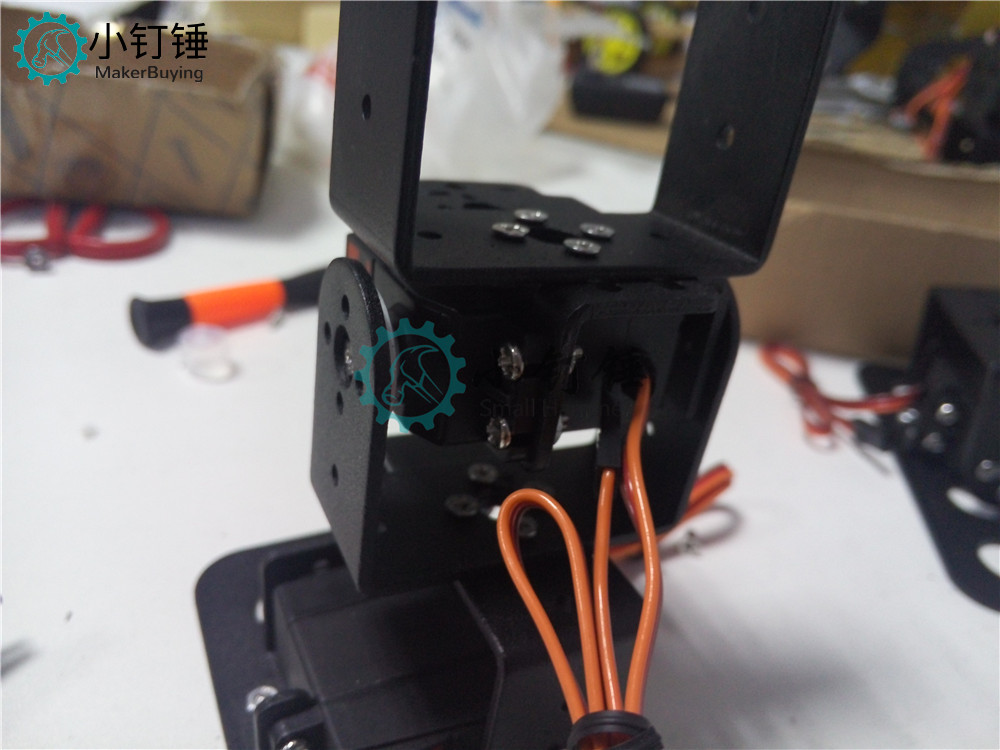 SNAM3100 8自由度 人形机器人不带舵机安装教程
