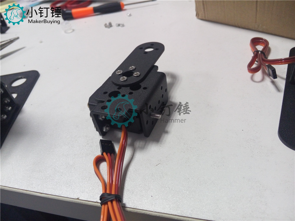 SNAM3100 8自由度 人形机器人不带舵机安装教程