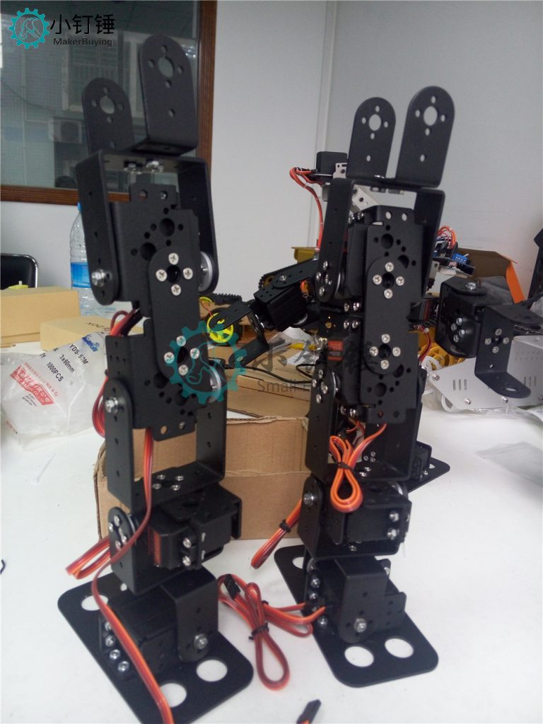 SNAM3100 8自由度 人形机器人不带舵机安装教程