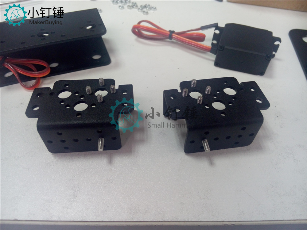 SNAM3100 8自由度 人形机器人不带舵机安装教程