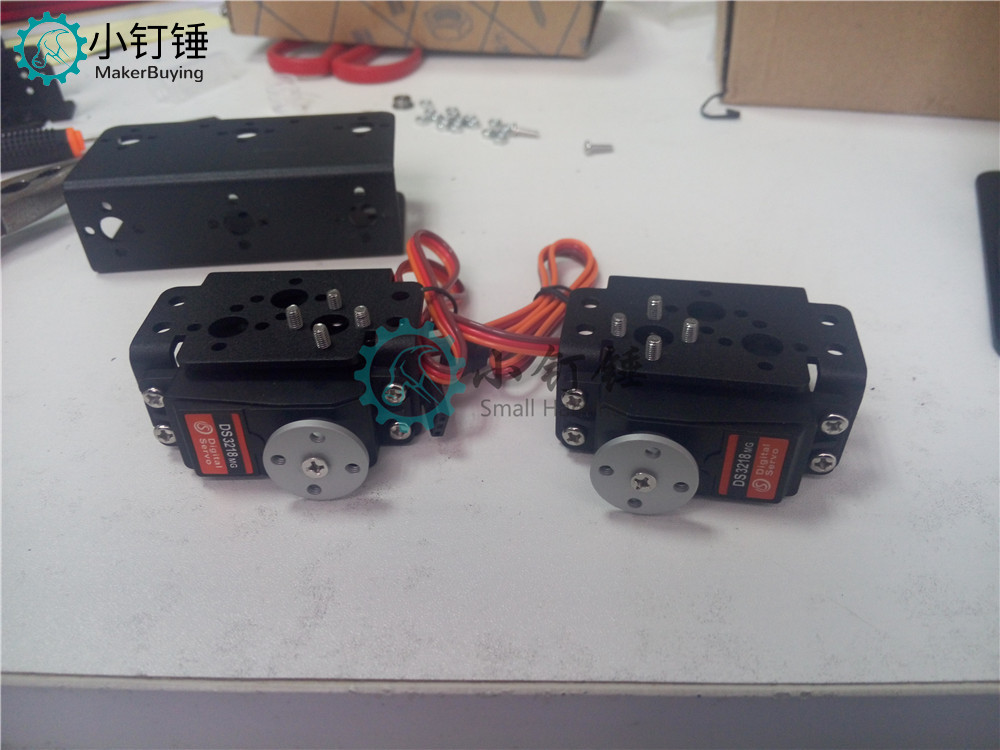 SNAM3100 8自由度 人形机器人不带舵机安装教程