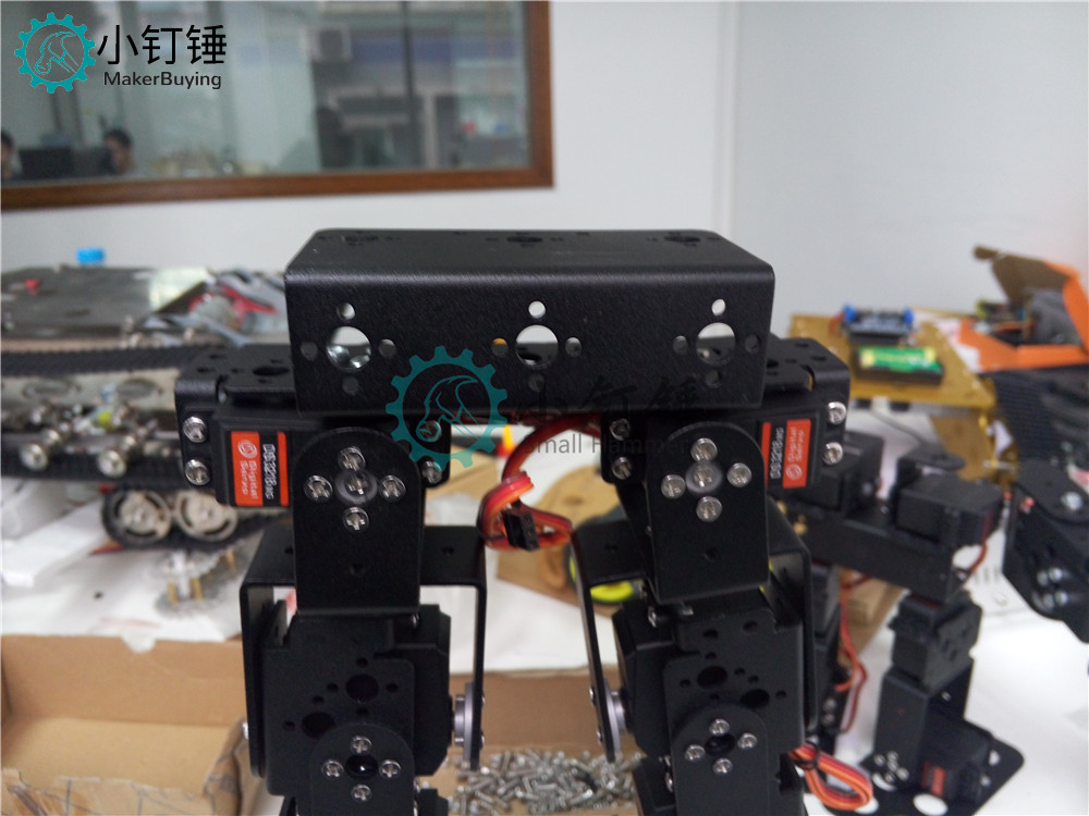 SNAM3100 8自由度 人形机器人不带舵机安装教程