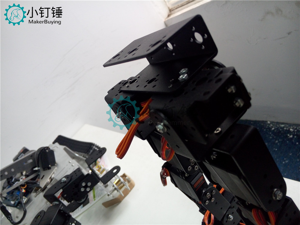 SNAM3100 8自由度 人形机器人不带舵机安装教程