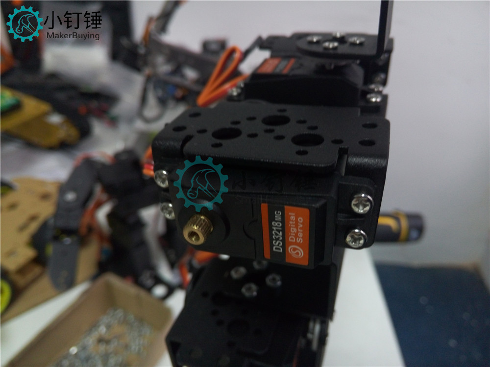SNAM3100 8自由度 人形机器人不带舵机安装教程