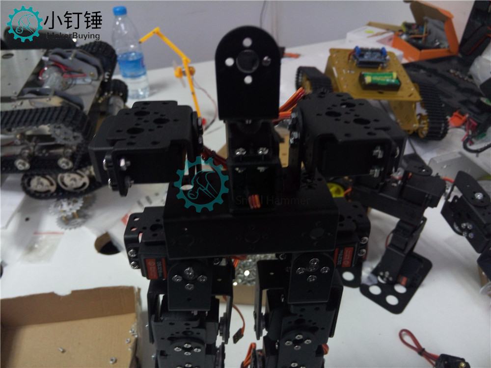 SNAM3100 8自由度 人形机器人不带舵机安装教程