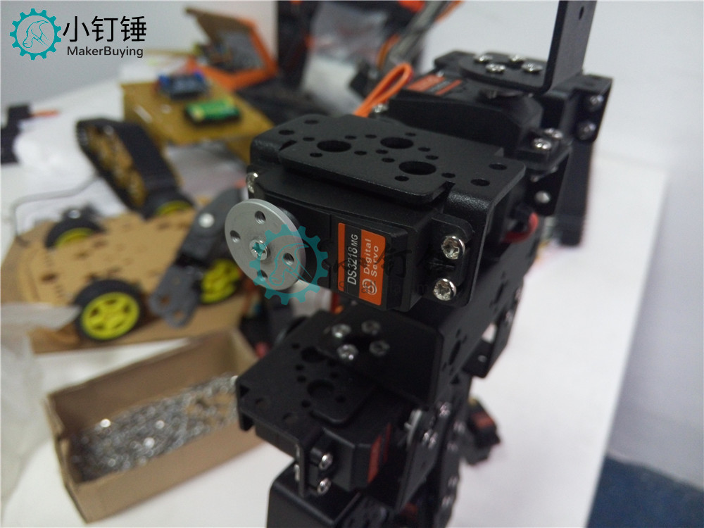SNAM3100 8自由度 人形机器人不带舵机安装教程