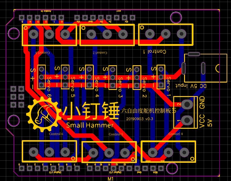 SNA151 六自由度电位器控制板