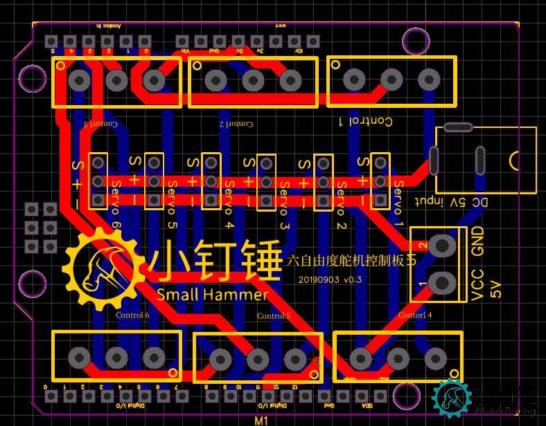 SNA151 六自由度电位器控制板