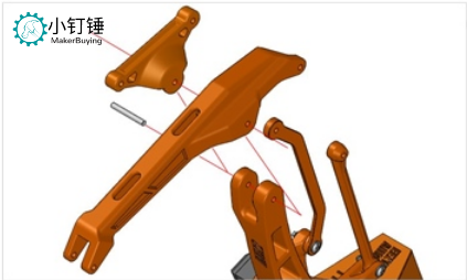 3D打印四自由度机械臂组装教程 SNAM6600