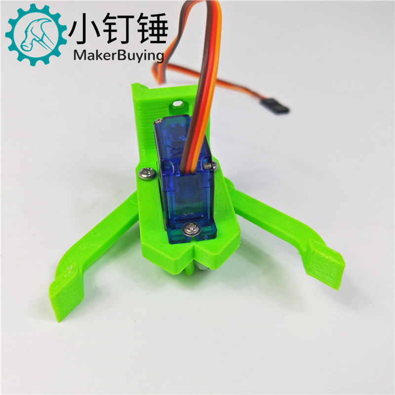 SNM2800 绿色小夹子新品机械爪机器人 sg90舵机