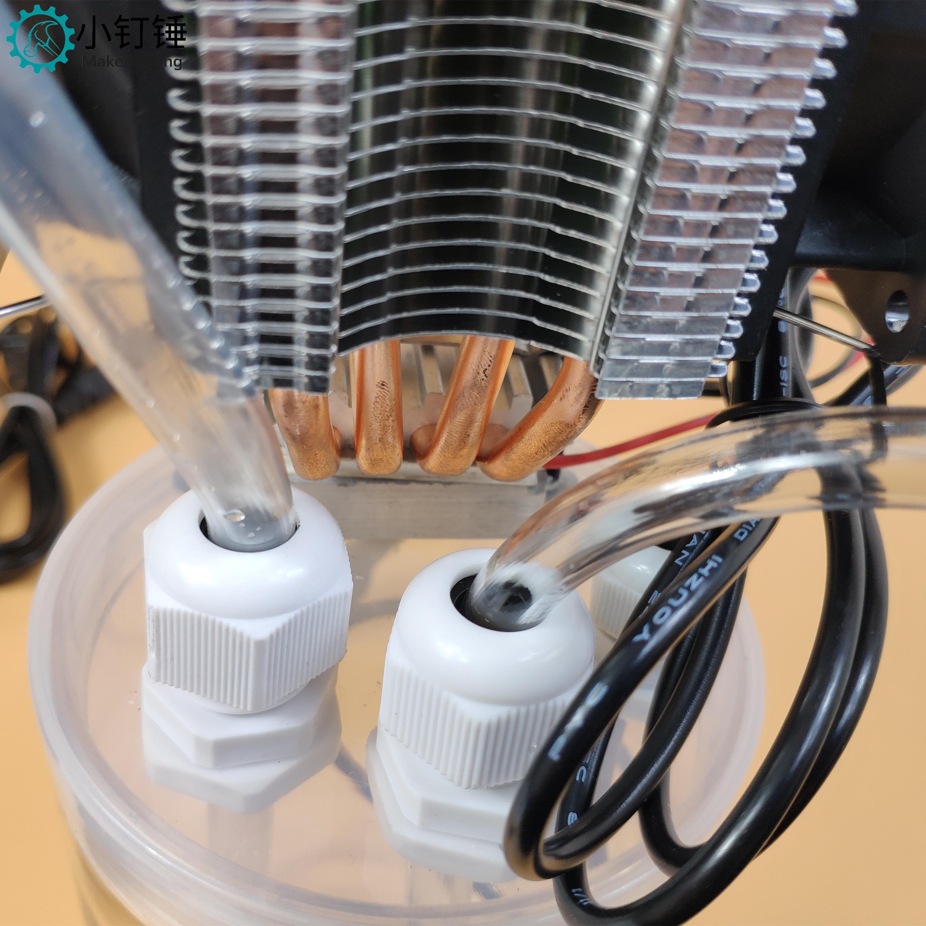 半导体制冷机增强版双风扇水箱套装水冷手机电脑直播XDC12