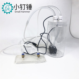 DIY手机设备水冷循环水箱+手机壳 水冷式液冷 水桶水泵USB手机散热器