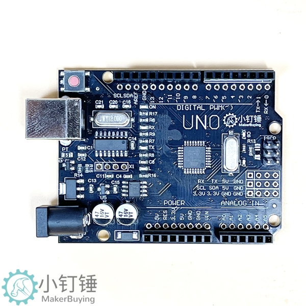 0008 小钉锤UNO开发板黑色带线SNAX2   开发板编程板R3 米思齐 智能小车DIY控制板