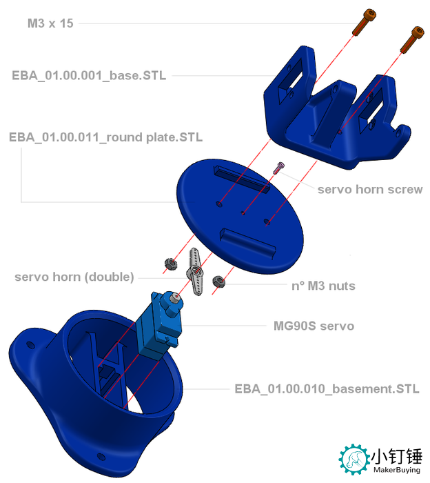 SNAM7400 3D打印EZ银色机械臂安装教程