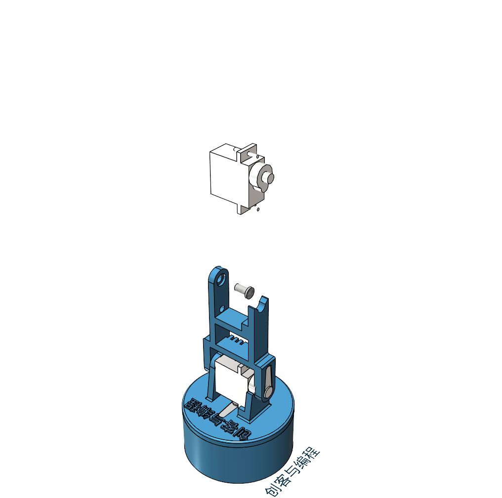 SNAM9200 2023四自由度机械臂3D打印白色  教程