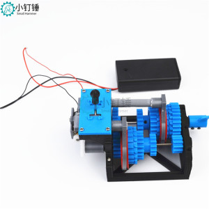 3D2 四速变速器四档挡变速箱简易仿真模型 3D打印制作