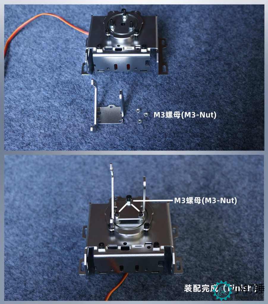 SNAM7700 铝合金机械臂 带5个20kg铝壳数字舵机安装教程