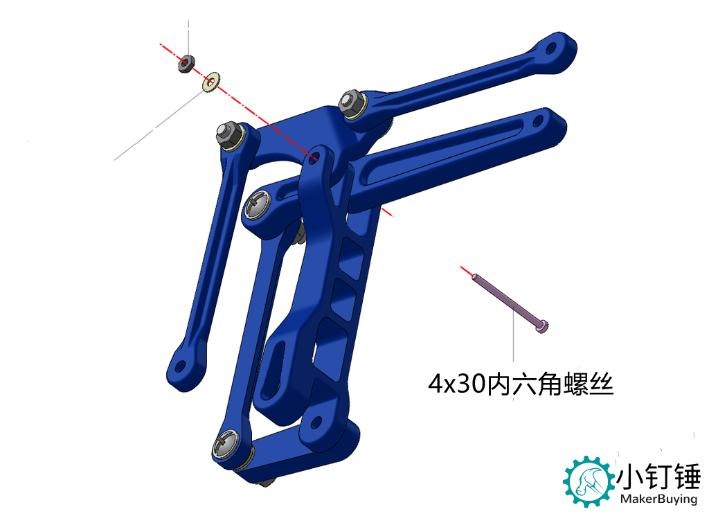 SNAM7400 3D打印EZ银色机械臂安装教程