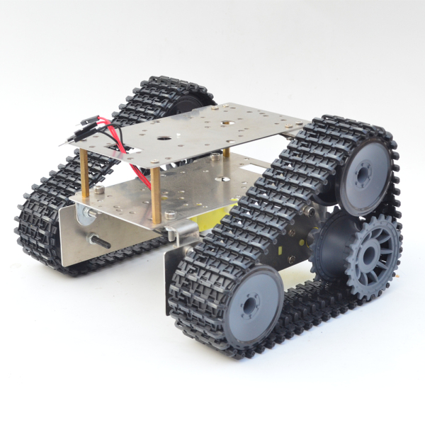 不锈钢双层越野SUV超经济坦克底盘智能小车履带机器人for arduino