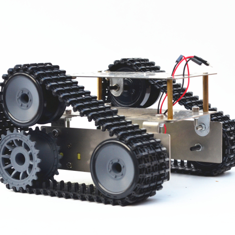 不锈钢双层越野SUV超经济坦克底盘智能小车履带机器人for arduino