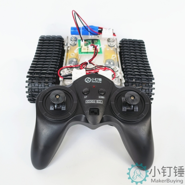 探月升级亚克力全拼装遥控坦克底盘TT马达3-9v履带车智能小车带线SNX2