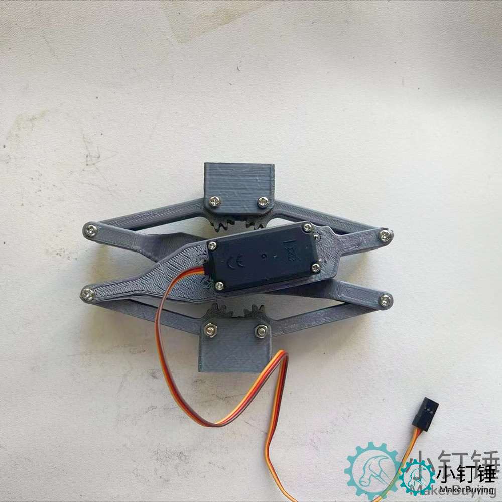 3D打印推杆装置 举高 机械 升降电动 mg996舵机 科普 科学探索 3D33