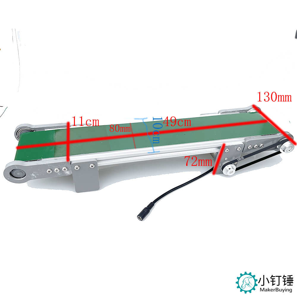 10*50小型桌面传送带流水线小型输送机学生摩檫力实验科技创新学习 ZDH6