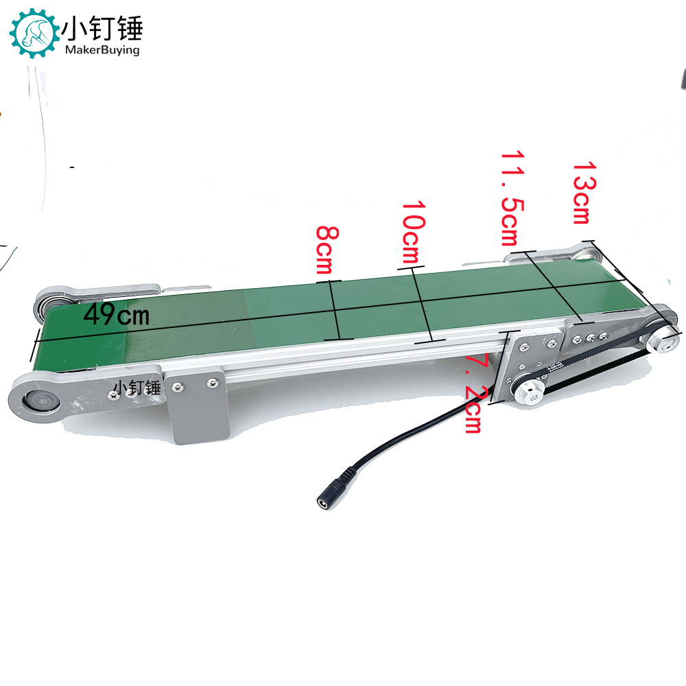10*50小型桌面传送带流水线小型输送机学生摩檫力实验科技创新学习 ZDH6