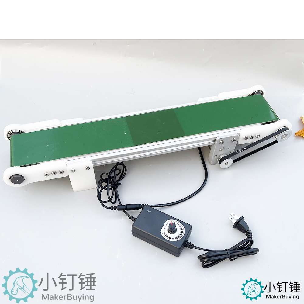 升级版小型桌面传送带流水线输送机PP塑料PVC自动化摩檫力实验科技创新学习 ZDH9