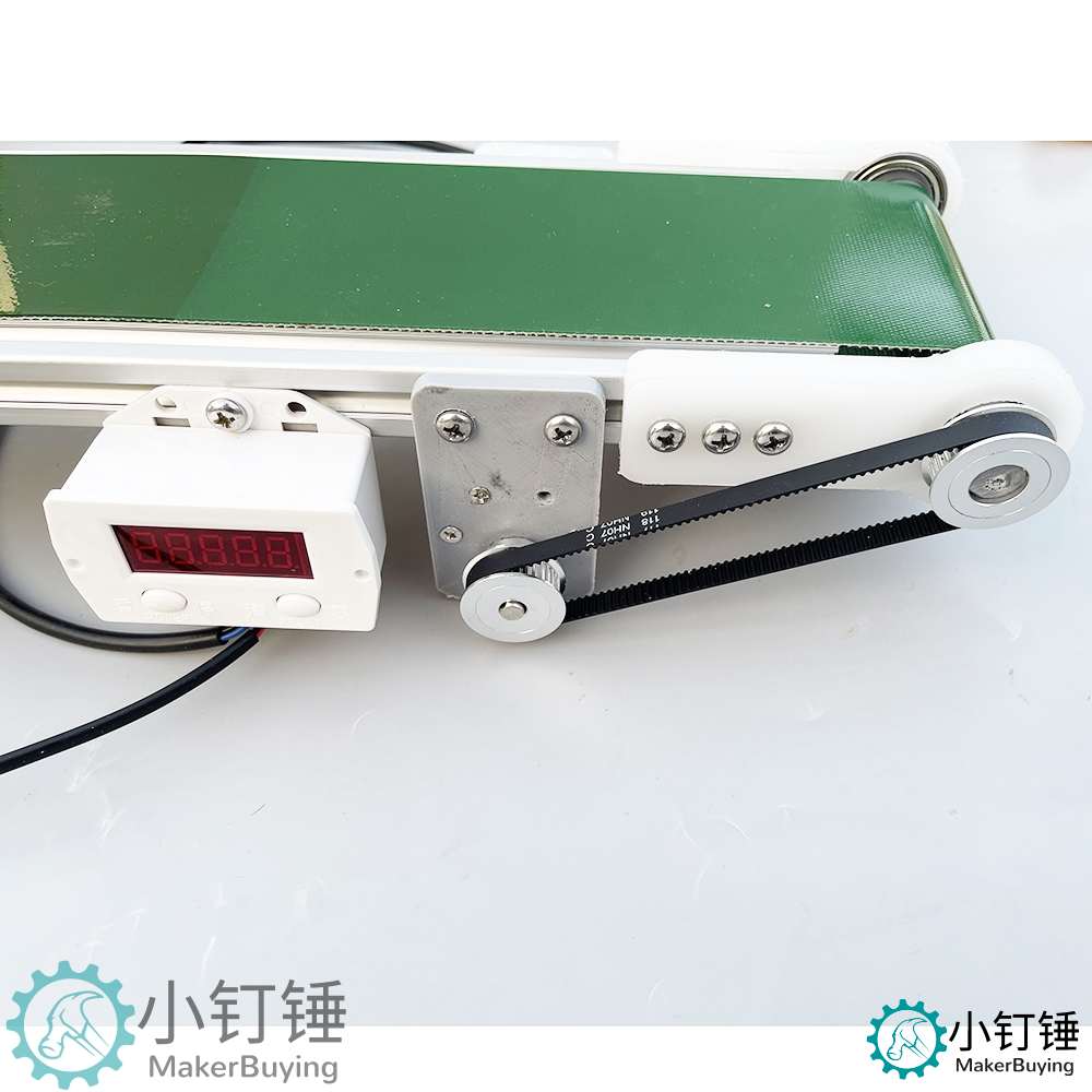 带光电计数小型桌面传送带流水线输送机PP塑料自动化摩檫力实验科技创新学习 ZDH8