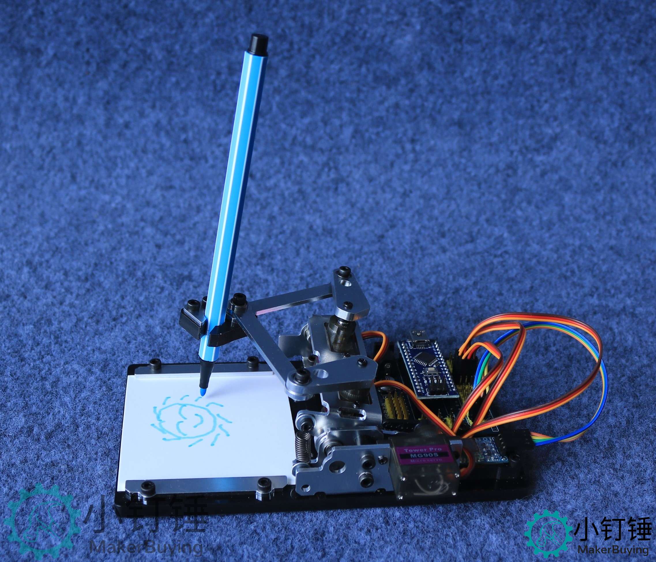 SNAR92 Arduino画板机械手 创客diy 大中学生编程学习套件 画画机 绘图机